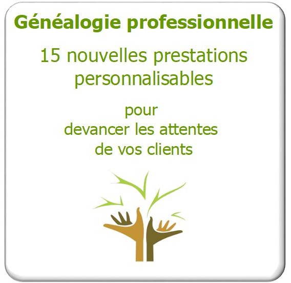 Généalogiste professionnel - 15 nouvelles prestations personnalisables