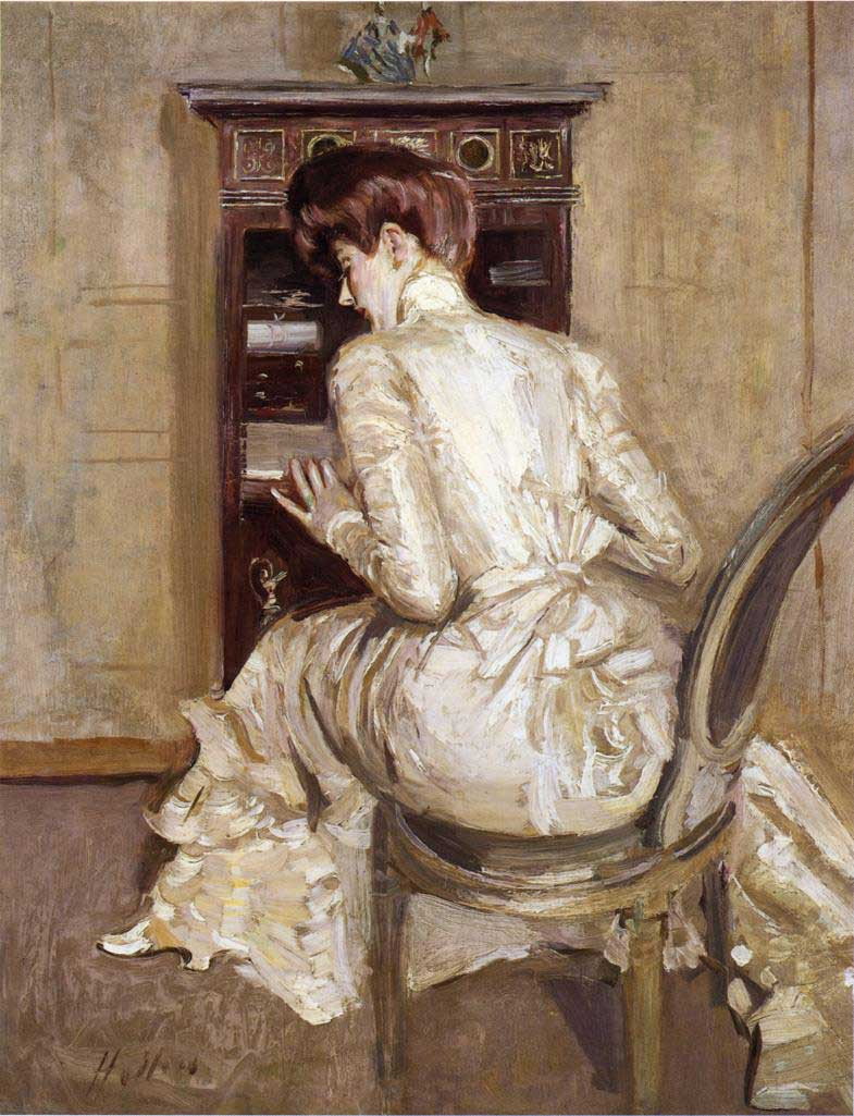 Helleu_-_Madame_Helleu_Seasted_at_her_Secretaire